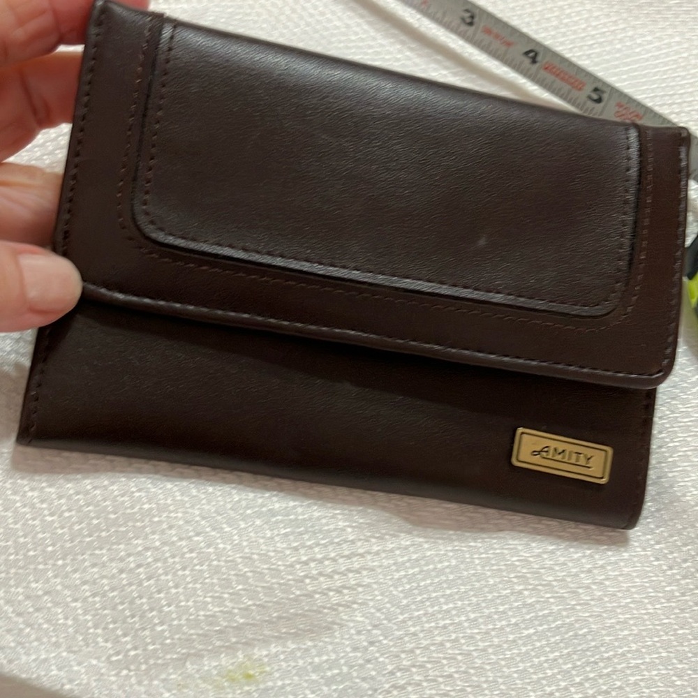 Classy brown Leather Ladies Amity Wallet New
